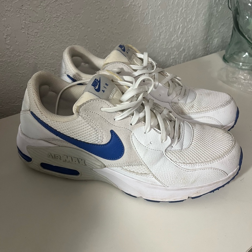 Nike Air White and Blue Athletic Men's Shoes CD4165-112 SIZE 10 - Picture 2 of 8